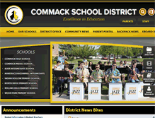Tablet Screenshot of commackschools.org